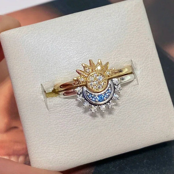 Miniatura 3 de Anillos Sol y Luna Eclipse Pareja